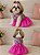 Vestido para Cães com Flowers Laço Rosa com Pérola - Gaby Moda Pet - Imagem 1