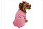 Pijama Macacão para Cachorro Inverno Moletom Rosa com descrição Sou da Mamãe Gaby Moda Pet - Imagem 1