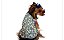 Roupa para cachorro Inverno Soft Cor Rosa Claro Figura de Urso Azul Gaby Moda Pet - Imagem 1