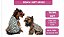 Roupa para cachorro Inverno Soft Cor Rosa Claro Figura de Urso Azul Gaby Moda Pet - Imagem 2