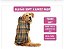 Roupa para Cães Inverno Blusão Xadrez Cor Nude com Capuz - Gaby Moda Pet - Imagem 2