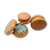 Dichavador de Madeira e Metal Liso – 50mm – 2 Partes - Imagem 1