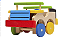 Brinquedo De Madeira Mdf Carro Carrinho Jipe Jeep Colorido - Imagem 1