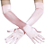 Luva De Cetim Vermelha Rosa Preta Branca Longa 40cm Fantasia - Imagem 5