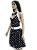 Fantasia Anos 60 Vestido De Bolinha Adulto - Imagem 3