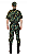 Linda Fantasia exercito camuflada detalhes militares  juvenil tamanho 14 - Imagem 2