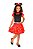 Fantasia Minnie Infantil Vestido Tiara Shorts Faixa Cinto - Imagem 1