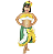 Fantasia Baiana Carmen Miranda Infantil C/ Faixa Da Cabeça - Imagem 1