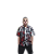 Camisa Social Floral Florida Masculina Havaiana Estampa - Imagem 1