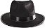 Chapéu Gangster Fantasia Freddy Krueger Pandora Máfia Preto Unisex - Imagem 1
