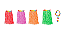Saia Havaiana 60 Cm Adulta Adulto Colar Pulseira Fantasia Carnaval - Imagem 1