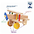 20 Brinquedo Pedagogico Colorido Aviãozinho Avião Madeira - Imagem 2