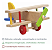 20 Brinquedo Pedagogico Colorido Aviãozinho Avião Madeira - Imagem 1