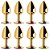 Plug Anal Cônico Dourado Sexy Import - Imagem 3