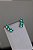 Brinco Earcuff Pedra Verde Luxo - Imagem 1