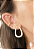 Brinco Oval Orgânico Madrepérola • Banhado a Ouro 18k - Imagem 2