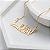 Colar Nome até 8 Letras e Simbolo de Profissão - Banhado a Ouro 18k - Imagem 1