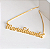 Colar Personalizado Nome até 12 letras - Banhado a Ouro 18k - Imagem 1