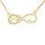 Colar Infinito com Patinha e Nome de Pet - Banhado a Ouro 18k - Imagem 3
