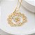 Colar Mandala Cachorro com nome do Pet - Banhado a Ouro 18k - Imagem 1