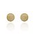 Brinco Redondo Texturizado • Banhado a Ouro 18k - Imagem 1