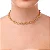 Choker de Elos Arredondados • Banhado a Ouro 18k - Imagem 1