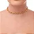 Choker de Elos 3x1 • Banhado a Ouro 18k - Imagem 1