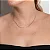 Choker Elos De Corações Vazados (35cm) • Banhado a Ouro 18k - Imagem 2