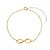 Pulseira Infinito Personalizada – Nome, Profissão ou Combinação • Banhado a Ouro ou Prata - Imagem 1