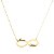 Colar Infinito Personalizados com Nomes – Banho Dourado ou Prata - Imagem 1