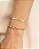 Pulseira Personalizada com Nome em Plaquinha – Banhada a Ouro 18K (17cm) - Imagem 1