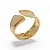Bracelete Liso Orgânico • Banhado a Ouro 18k - Imagem 1