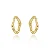 Brinco Orgânico Vazado Oval Texturizado • Banhado a Ouro 18k - Imagem 2