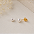 Brinco Pérola 4mm Banhado a Ouro 18K Infantil Feminino com Tarraxa Baby - Imagem 2
