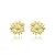 Brinco Girassol Orgânico • Banhado a Ouro 18k - Imagem 1