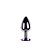 Plug anal de luxo em metal, com formato cônico, feito em alumínio fundido e polido a mão - tamanho M - VIPMIX-Roxo - Imagem 2