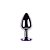 Plug anal de luxo em alumínio, com formato cônico, feito em alumínio fundido e polido a mão - tamanho G - VIPMIX-ROXO - Imagem 2