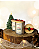 Vela aromática com tampa madeira, laço e enfeite. Natal - Imagem 1