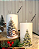 Vela cilindro com decoupage de Natal. 14cm altura - Imagem 1