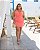 Conjunto com Cropped Alça Nula Coral - Imagem 1