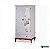 Guarda Roupa Linz 2 Portas 1 Gaveta C/ Espelho - 60406E 1,00m - Imagem 3