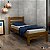 Cama Solteiro Porto Em Madeira Maciça Cor Imbuia *PRONTA ENTREGA* - Imagem 1