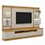Conjunto São Paulo Rack + Painel + 2Modulo Lateral Linea - Imagem 2