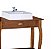 Mini Lavabo com Cuba 1 Gaveta Pés Luiz XV Dália 3062 Linz - Imagem 4
