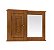 Aéreo para Balcão de Banheiro 97cm com 1 Porta e Espelho 3059-97 Linz - Imagem 1