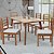 CONJUNTO MESA NAIARA FLAMINGO C/6 CADEIRAS BEATRIZ - Imagem 1