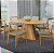 MESA OLIVA ORGANICA  1,80 C/ 6 CADEIRAS ZARA FLAMINGO - Imagem 1