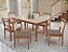 MESA HELENA 1,60 C/ 6 CADEIRAS MARIE FLAMINGO - Imagem 1