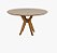 MESA AMELIA 1,37 C/VIDRO FLAMINGO - Imagem 1