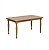MESA HELENA 1,20 C/VIDRO  FLAMINGO - Imagem 1